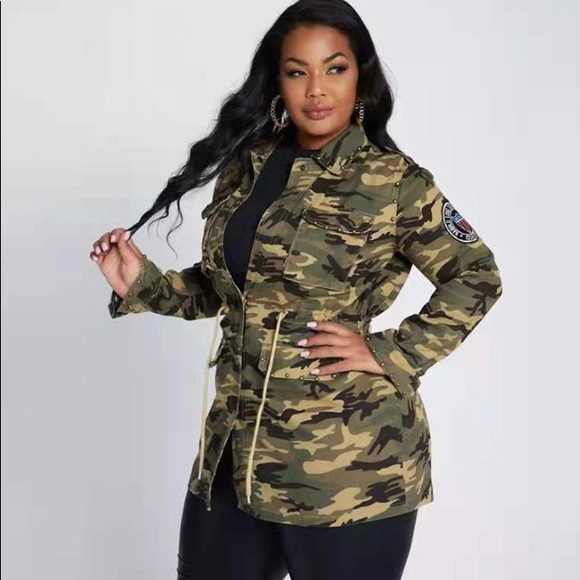 Vintage Camouflage jacket Ladies XXL - Picture 2 of 3